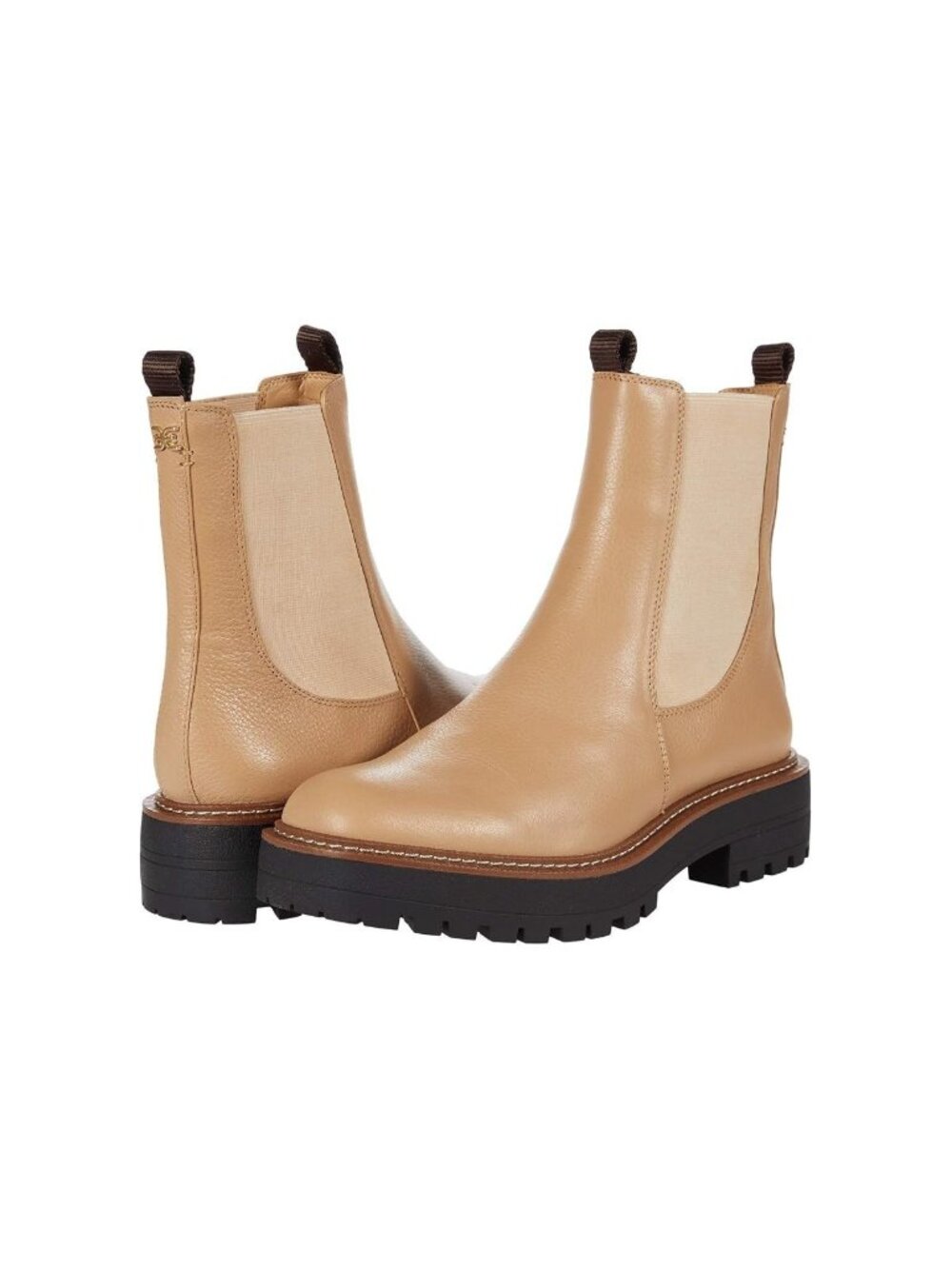 Sam Edelman Laguna Chelsea Boots Women Waterproof Size 10.5 M Sesame Light Brown